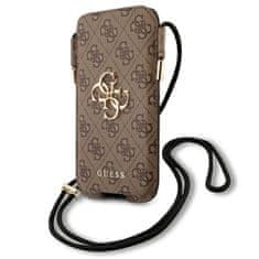 Guess Guess 4G Big Metal Logo Pouch - L max 6,7" torbica za telefon (rjava)