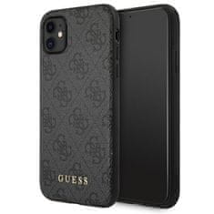 Guess Guess 4G Metal Gold Logo - Ohišje za iPhone 11 (sivo)