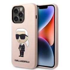 Karl Lagerfeld Karl Lagerfeld Silikonski etui NFT Ikonik MagSafe - iPhone 14 Pro (roza)