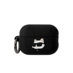 Karl Lagerfeld Karl Lagerfeld Silikonski etui NFT Choupette Head 3D - AirPods Pro 2 (črn)