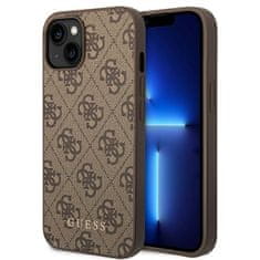 Guess Guess 4G Metal Gold Logo - Ohišje za iPhone 14 Plus (rjavo)