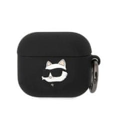 Karl Lagerfeld Karl Lagerfeld Silikonski ovitek NFT Choupette Head 3D - AirPods 3 (črn)