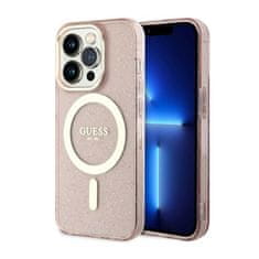 Guess Ohišje Guess Glitter Gold MagSafe - iPhone 14 Pro Max (roza)