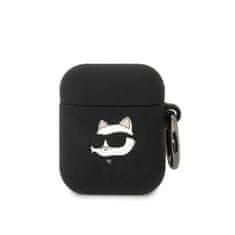 Karl Lagerfeld Karl Lagerfeld Silikonski etui NFT Choupette Head 3D - AirPods 1/2 gen (črn)