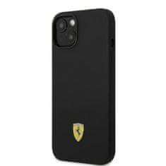 NEW Ferrari Silikonski kovinski logotip MagSafe - ohišje za iPhone 14 (črno)