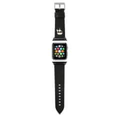 Karl Lagerfeld Karl Lagerfeld Saffiano Karl Head - trak za Apple Watch 38/40/41 mm (črn)