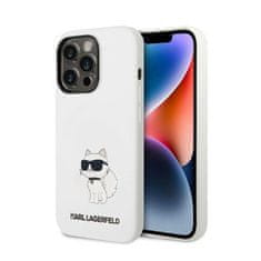 Karl Lagerfeld Karl Lagerfeld Silikonsko ohišje NFT Choupette - iPhone 14 Pro Max (belo)