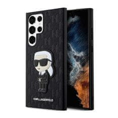 Karl Lagerfeld Karl Lagerfeld NFT Saffiano Monogram Ikonik - Ohišje za Samsung Galaxy S23 Ultra (črno)