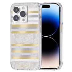 NEW Case-Mate Pearl Stripes MagSafe - ohišje za iPhone 14 Pro, okrašeno z biserom (Pearl Stripes)