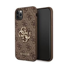 Guess Guess 4G Big Metal Logo - Ohišje za iPhone 11 Pro Max (rjavo)