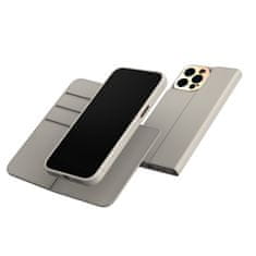 Moshi Moshi Overture MagSafe - Usnjeni ovitek 3-v-1 za iPhone 14 Pro (siva)