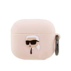 Karl Lagerfeld Karl Lagerfeld Silikonski etui NFT Karl Head 3D - AirPods 3 (roza)