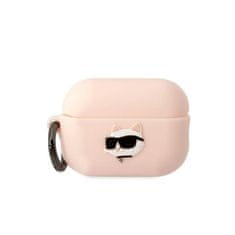 Karl Lagerfeld Karl Lagerfeld Silikonski etui NFT Choupette Head 3D - AirPods Pro 2 (roza)