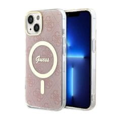 Guess Guess 4G MagSafe - ohišje za iPhone 14 Plus (roza)