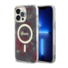 Guess Guess Flower MagSafe - ohišje za iPhone 14 Pro Max (zeleno)