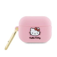 HELLO KITTY Hello Kitty Silikonski 3D Kitty Head - Ovitek za AirPods Pro 2 (roza)