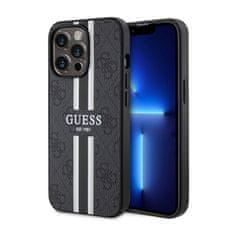 Guess Ohišje Guess 4G MagSafe s potiskanimi črtami - iPhone 13 Pro Max (črno)