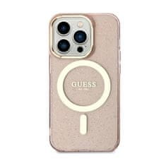 Guess Ohišje Guess Glitter Gold MagSafe za iPhone 11 (roza)