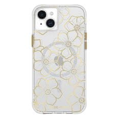 case-mate Ohišje Case-Mate Floral Gems MagSafe - ohišje za iPhone 15 Plus (zlato)