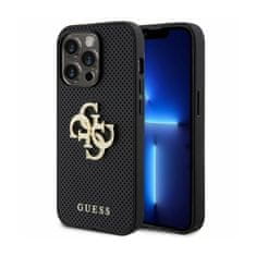 Guess Guess perforirano ohišje 4G z bleščicami - iPhone 15 Pro (črno)