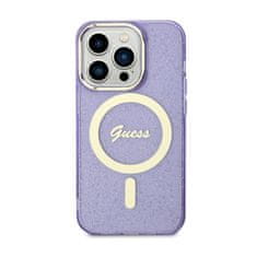 Guess Ohišje Guess Glitter Gold MagSafe za iPhone 11 (vijolično)