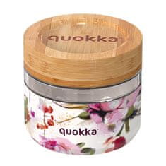 QUOKKA Quokka Deli Food Jar - Steklena posoda za hrano / škatla za kosilo 500 ml (Dark Flowers)