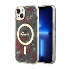 Guess Guess Flower MagSafe - ohišje za iPhone 14 (zeleno)