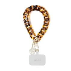 Guess Guess Universal Big Hand Strap Acrylic 4G Charm - Univerzalni trak za telefon (rjav)