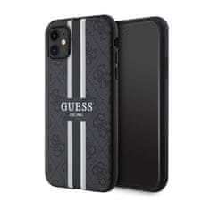 Guess Guess 4G Printed Stripes MagSafe - ohišje za iPhone 11 (črno)