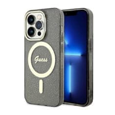 Guess Ohišje Guess Glitter Gold MagSafe - iPhone 14 Pro (črno)