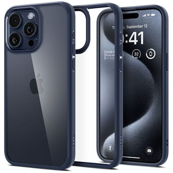 Spigen Spigen Ultra Hybrid - Etui do iPhone 15 Pro (Granatowy)