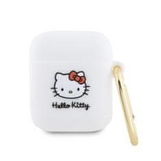 HELLO KITTY Hello Kitty Silikonski 3D Kitty Head - AirPods 1/2 gen etui (bela)