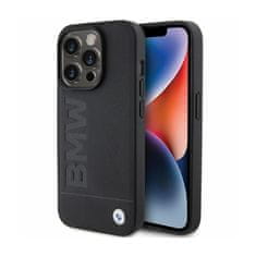 Bmw BMW Leather Hot Stamp - Ohišje za iPhone 15 Pro (črno)