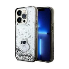 Karl Lagerfeld Karl Lagerfeld Liquid Glitter Choupette - Ohišje za iPhone 14 Pro (prozorno)