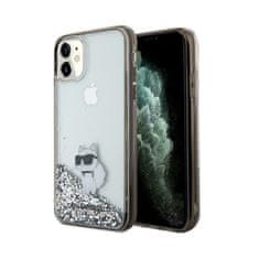 Karl Lagerfeld Karl Lagerfeld Liquid Glitter Choupette - etui za iPhone 11 (prozoren)