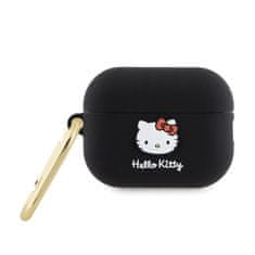 HELLO KITTY Hello Kitty Silikonska 3D glava mačke - AirPods Pro 2 etui (črn)