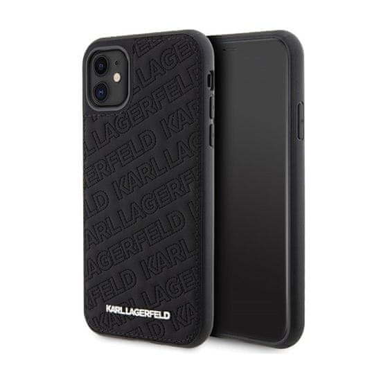 Karl Lagerfeld Karl Lagerfeld Quilted K Pattern - Ohišje za iPhone 11 (črno)