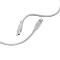 CellularLine Cellularline Soft Cable - kabel USB-C z Lightningom s certifikatom MFi 1,2 m (siv)