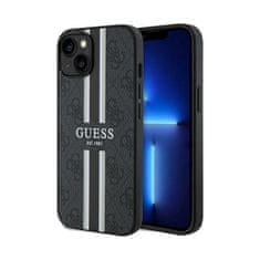 Guess Guess 4G Printed Stripes MagSafe - ohišje za iPhone 15 (črno)