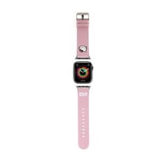 HELLO KITTY Hello Kitty trak Kitty Head - trak za Apple Watch 38/40/41 mm (roza)