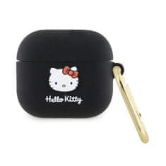 HELLO KITTY Hello Kitty Silikonska 3D glava Kitty Head - etui za AirPods 3 (črn)