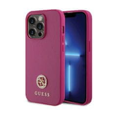 Guess Guess 4G Strass Metal Logo - Etui iPhone 15 Pro Max (różowy)