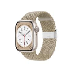 Crong Crong Wave Band - Pleciony pasek do Apple Watch 38/40/41 mm (kamienny beż)