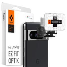 Spigen Spigen Optik.TR EZ Fit Camera Lens Protector 2-Pack - Szkło ochronne na obiektyw do Google Pixel 8 (2 szt) (Czarny)