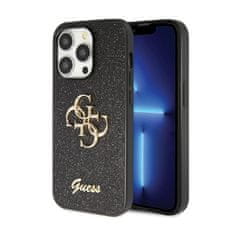 Guess Ohišje Guess Glitter Script Big 4G - iPhone 14 Pro Max (črno)