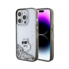 Karl Lagerfeld Karl Lagerfeld Liquid Glitter Choupette - Etui iPhone 15 Pro (przezroczysty)