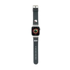 HELLO KITTY Hello Kitty trak Kitty Head - trak za Apple Watch 38/40/41 mm (črn)