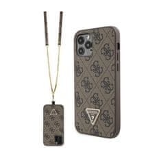 Guess Guess Crossbody 4G Metal Logo - Ohišje za iPhone 12 / iPhone 12 Pro (rjavo)