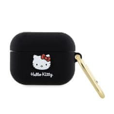 HELLO KITTY Hello Kitty silikonska 3D glava mačke - AirPods Pro ohišje (črno)