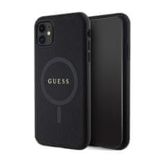 Guess Guess Saffiano MagSafe - etui za iPhone 11 (črn)